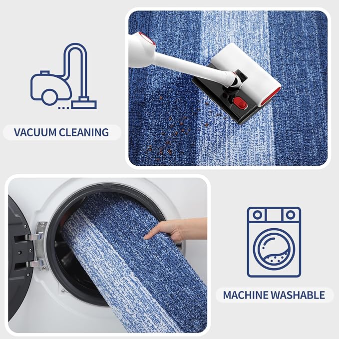 Kitinjoy Indoor Outdoor Door Mat, 32x20 Non-Slip Absorbent Dirt Trapper