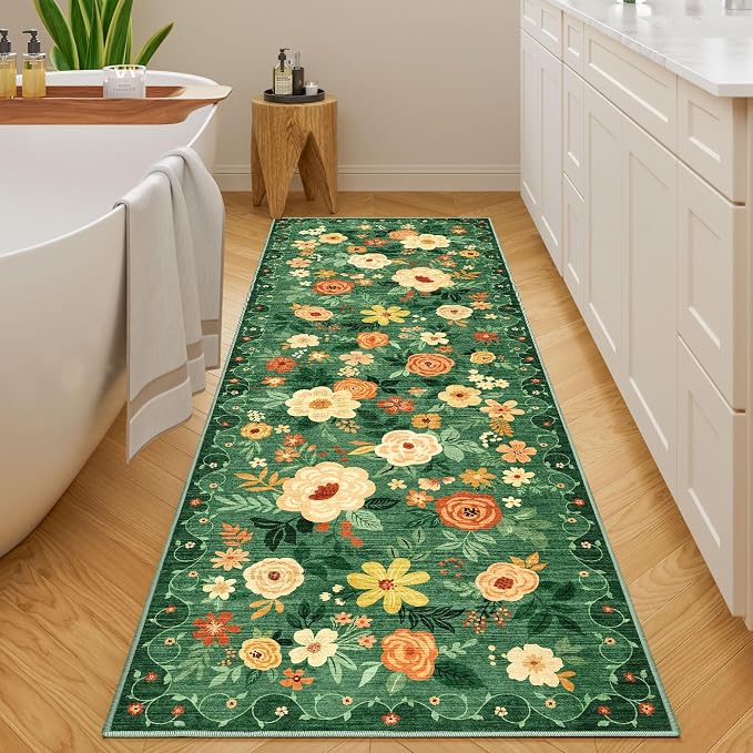 DUKINO 2x6 Runner Rug for Hallway, Washable Kitchen Runner Rug