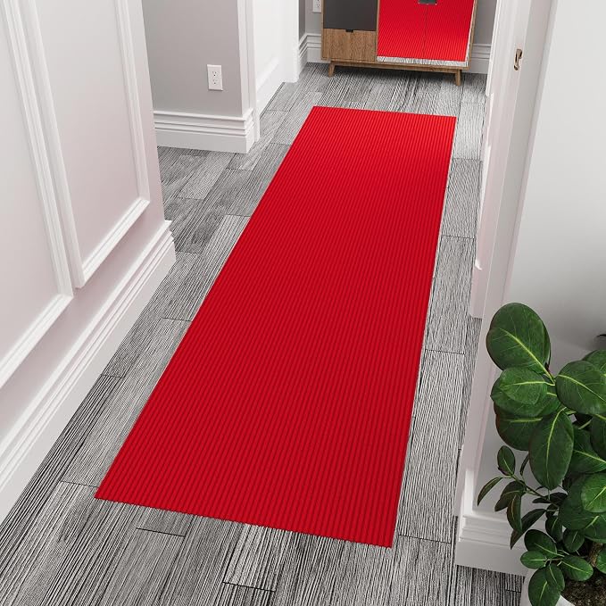 Ottomanson 4' x 6'6" Mud Mat Area Rug Scraper Carpet