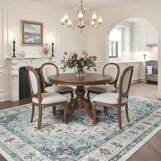 Madane 5x7 Area Rugs for Living Room, Stain Resistant Washable Rug, Non-Slip