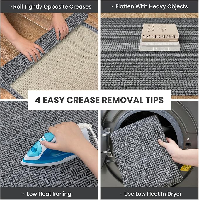IOHOUZE Washable Exrea Long Hallway Runner Rug 3x16 Non Slip Rubber Backed