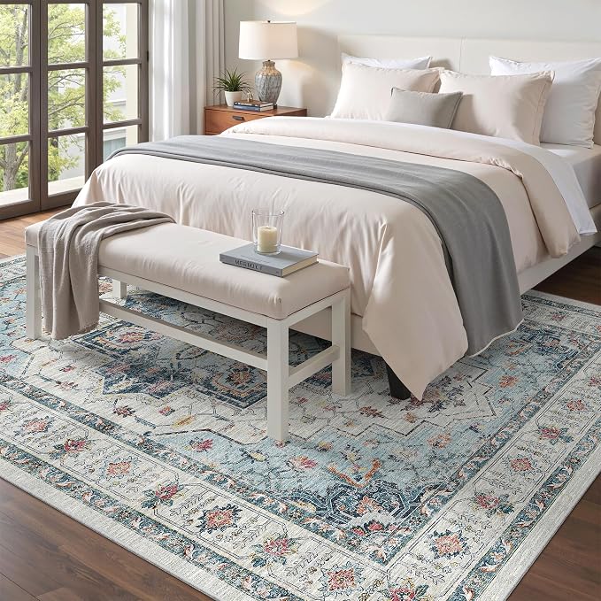 Madane 5x7 Area Rugs for Living Room, Stain Resistant Washable Rug, Non-Slip