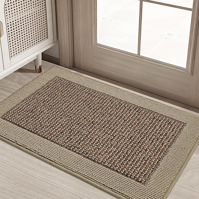 BEQHAUSE Indoor Door Mat 20" x 32", Dirt Trapper Door Mats Non-Slip Entryway