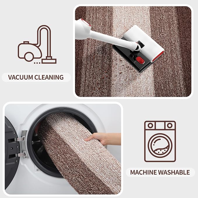 Kitinjoy Indoor Outdoor Door Mat, 59x20 Non-Slip Absorbent Dirt Trapper