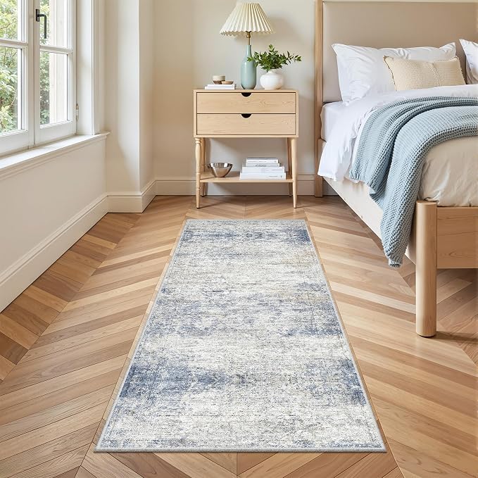 3x6 Runner Rug Non Slip, Thin Entryway Washable Rug