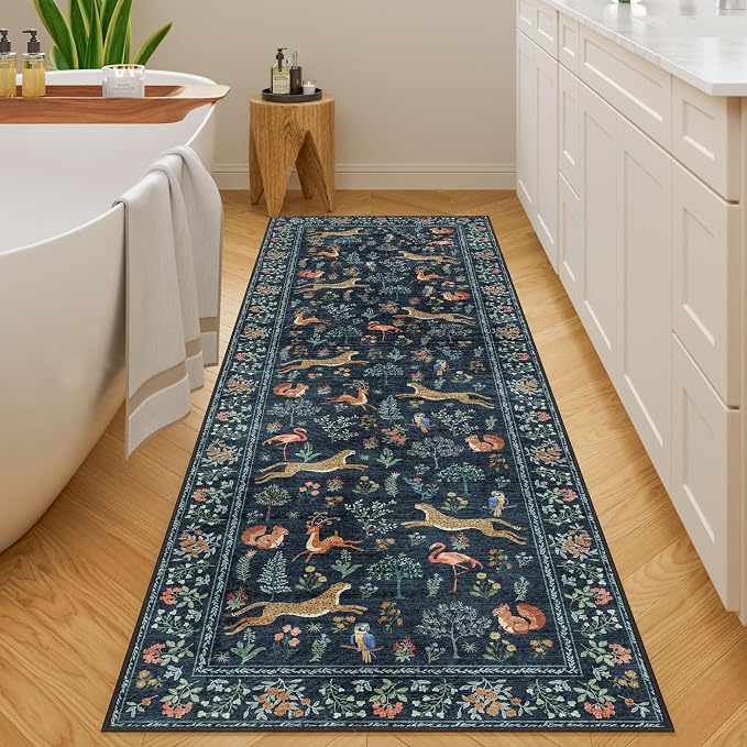 DUKINO 2x6 Rug for Hallway, Washable Kitchen Runner Rug