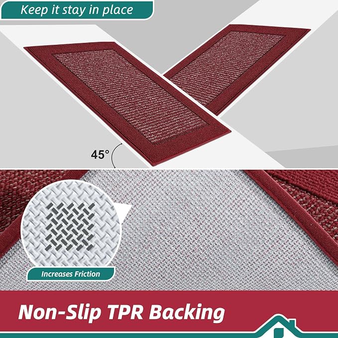 BEQHAUSE Indoor Door Mat 36" x 60", Dirt Trapper Door Mats Non-Slip Entryway