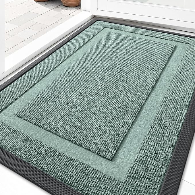 OLANLY Front Door Mat Indoor Outdoor Entrance, Waterproof All-Season,