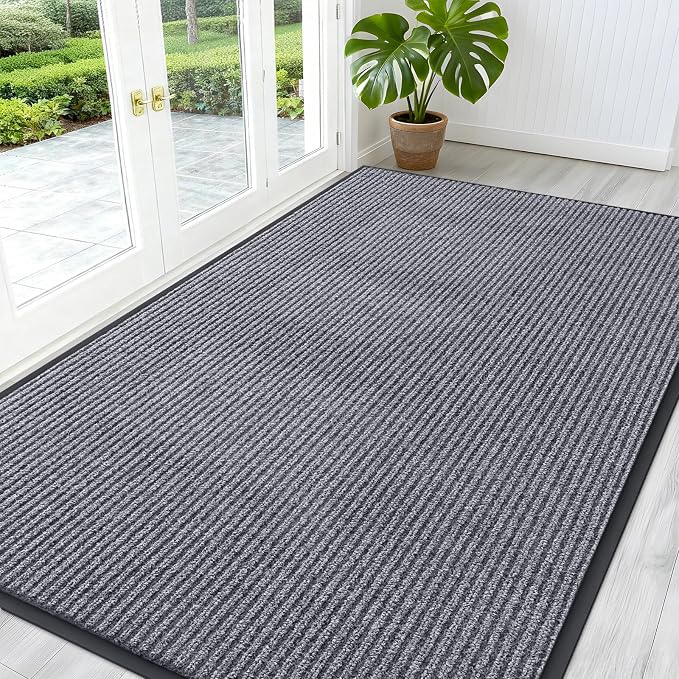 OLANLY Front Door Mat Indoor Outdoor Entrance, Waterproof Heavy Duty Doormat