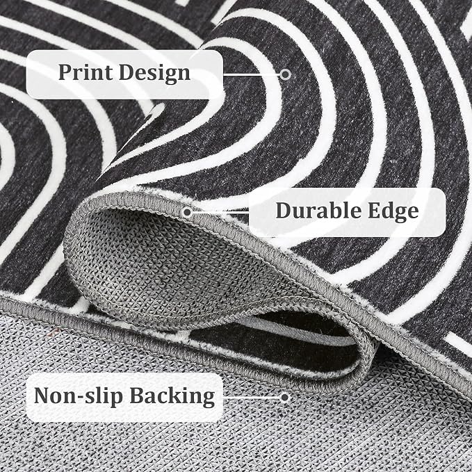ROYHOME Washable Rug 6x9 Area Rugs