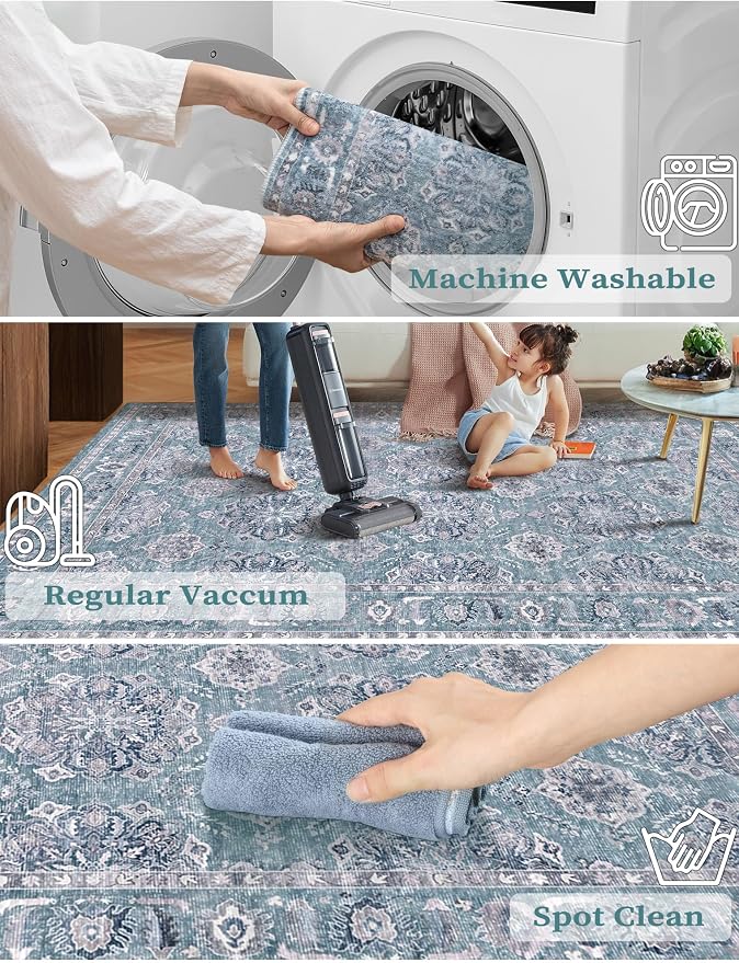 SERISSA Boho Washable Runner Rug