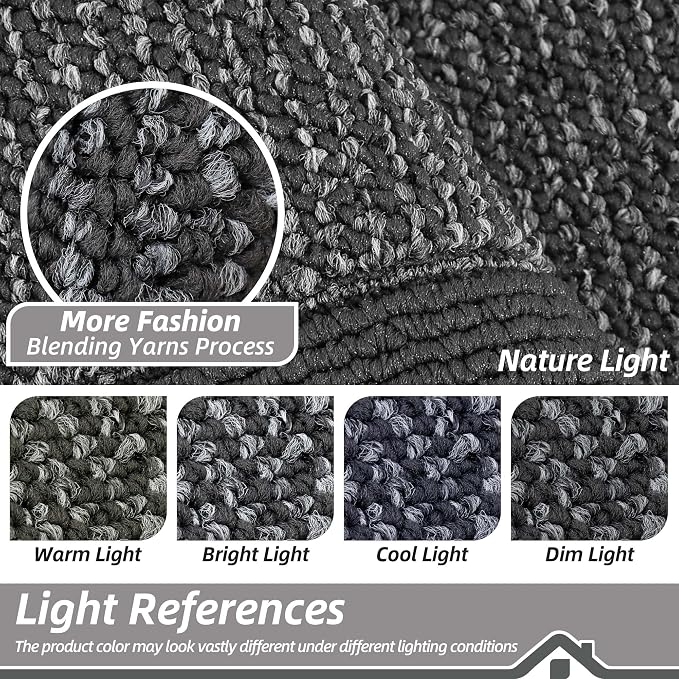 BEQHAUSE Indoor Door Mat 20" x 48", Dirt Trapper Door Mats Non-Slip Entryway