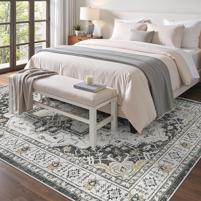 Madane 5x7 Area Rugs for Living Room, Stain Resistant Washable Rug, Non-Slip