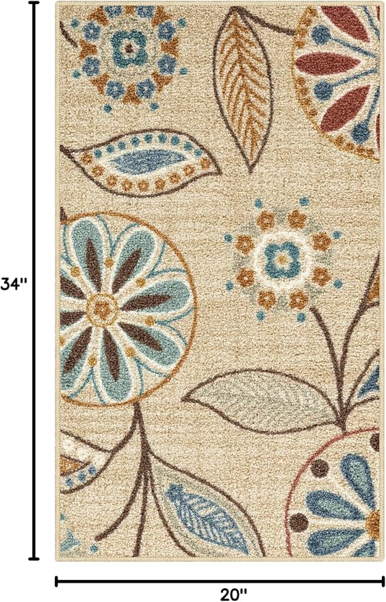 Maples Rugs Reggie Floral Kitchen Rug