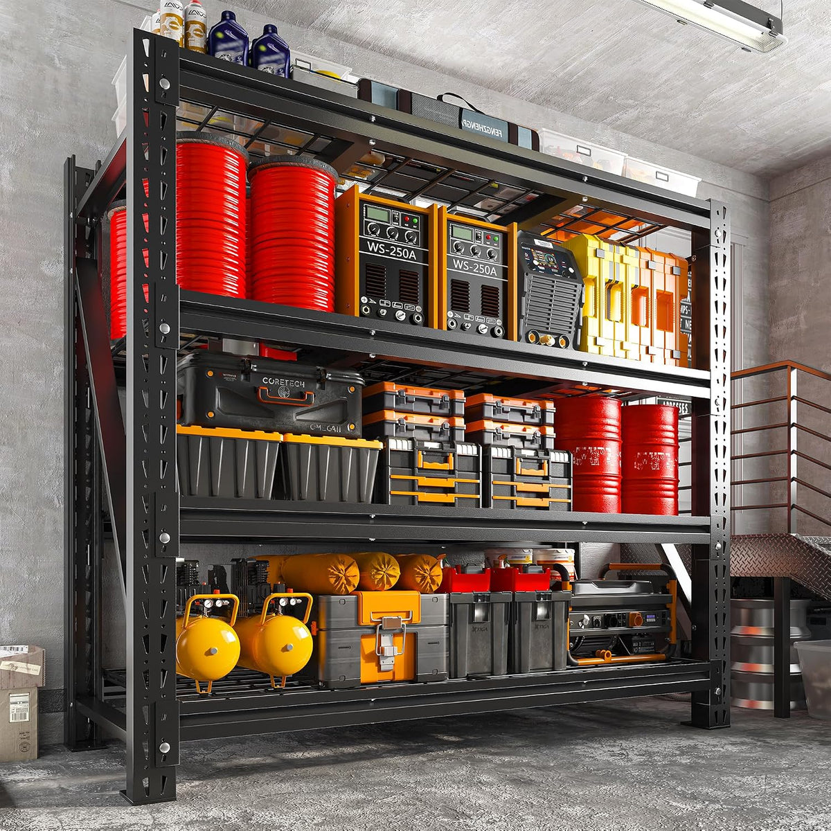 Romorgniz 3040LBS Garage Shelving for Warehouse, 51.6" W Storage Shelves