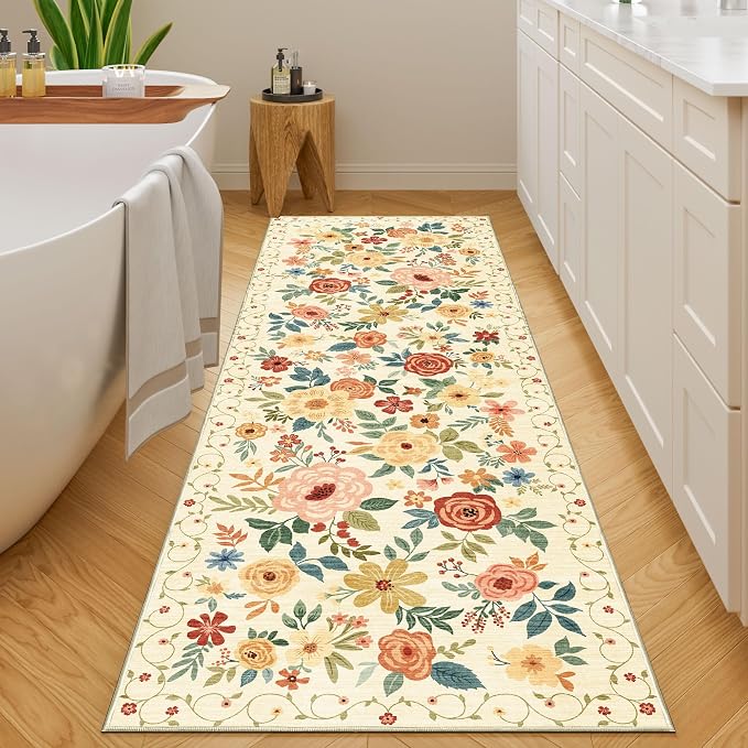DUKINO 2x6 Runner Rug for Hallway, Washable Kitchen Runner Rug