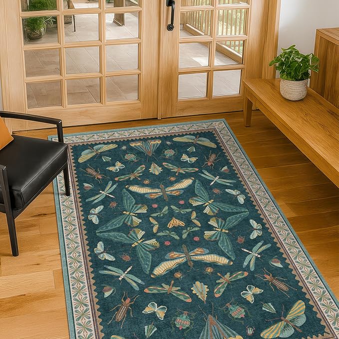 Teal 3x5 Entryway Rug