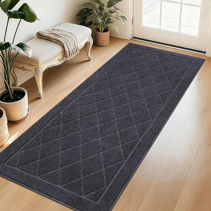 BEQHAUSE Dirt Trapper Door Mat 32" x 72", Doormat Non-Slip Entryway Rugs