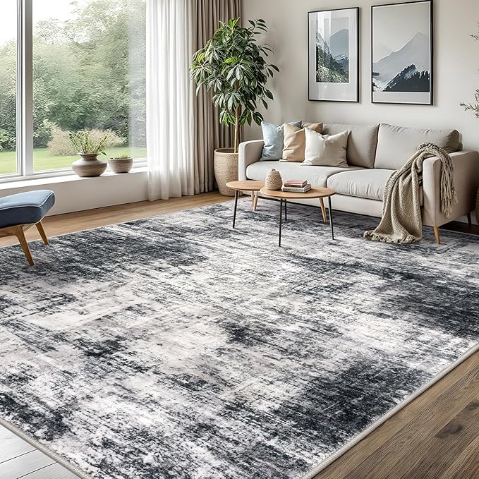 IOHOUZE Abstract Area Rugs 8x10 Ft Washable Large Rugs