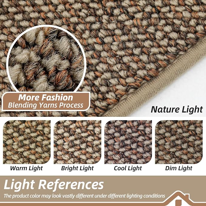 BEQHAUSE Dirt Trapper Door Mat 17" x 30", Non-Slip Doormats Washable Entryway