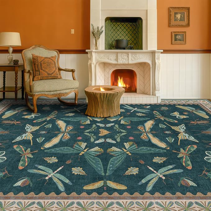 Hazo Haus Oriental Blue and Green Area Rugs