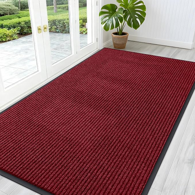 OLANLY Front Door Mat Indoor Outdoor Entrance, Waterproof Heavy Duty Doormat