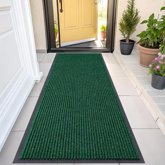 OLANLY Front Door Mat Indoor Outdoor Entrance, Waterproof Heavy Duty Doormat