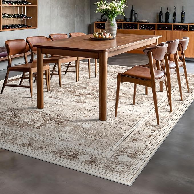 Boho 7x9 Area Rug for Living Room