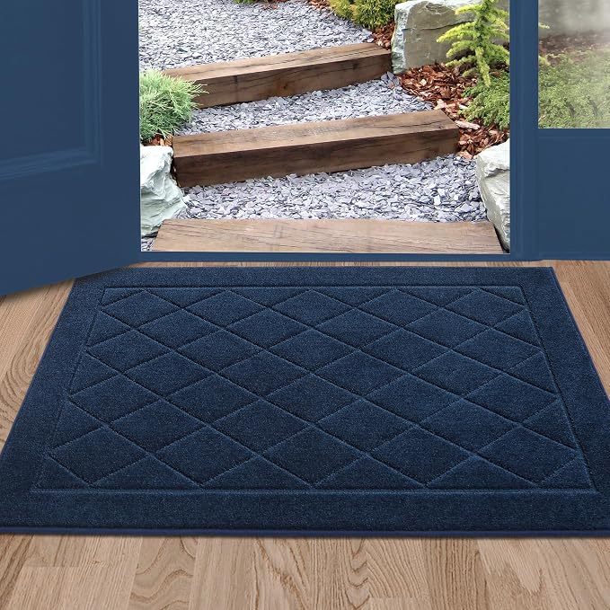 BEQHAUSE Dirt Trapper Door Mat 24" x 36", Doormat Non-Slip Entryway Rugs