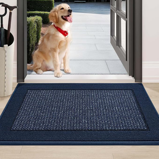 BEQHAUSE Indoor Door Mat 24" x 36", Dirt Trapper Door Mats Non-Slip Entryway