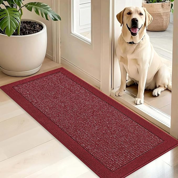 BEQHAUSE Indoor Door Mat 20" x 48", Dirt Trapper Door Mats Non-Slip Entryway