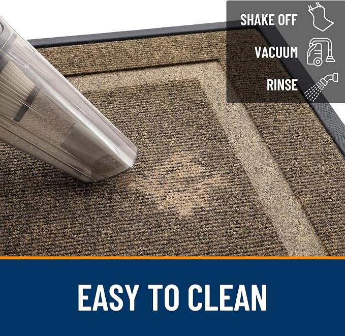 OLANLY Front Door Mat Indoor Outdoor Entrance, Waterproof All-Season,