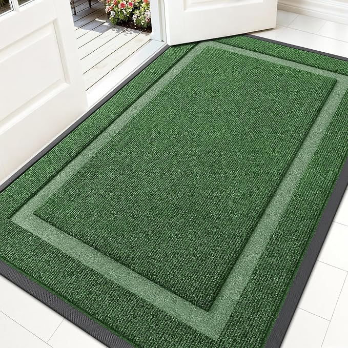 OLANLY Front Door Mat Indoor Outdoor Entrance, Waterproof All-Season,