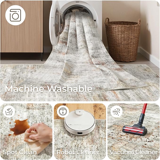 Kitchen Runner Rugs Non Skid Washable