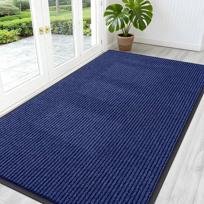 OLANLY Front Door Mat Indoor Outdoor Entrance, Waterproof Heavy Duty Doormat