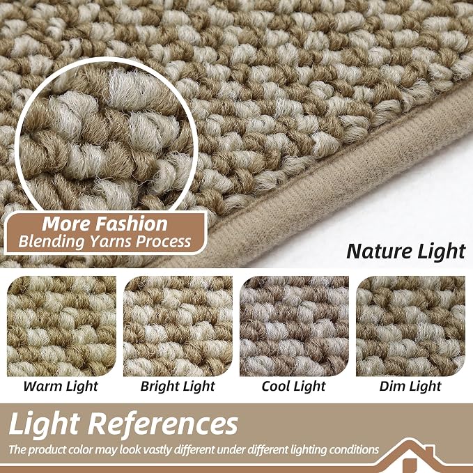 BEQHAUSE Dirt Trapper Door Mat 17"x30", Non-Slip Doormats Washable Entryway Rugs