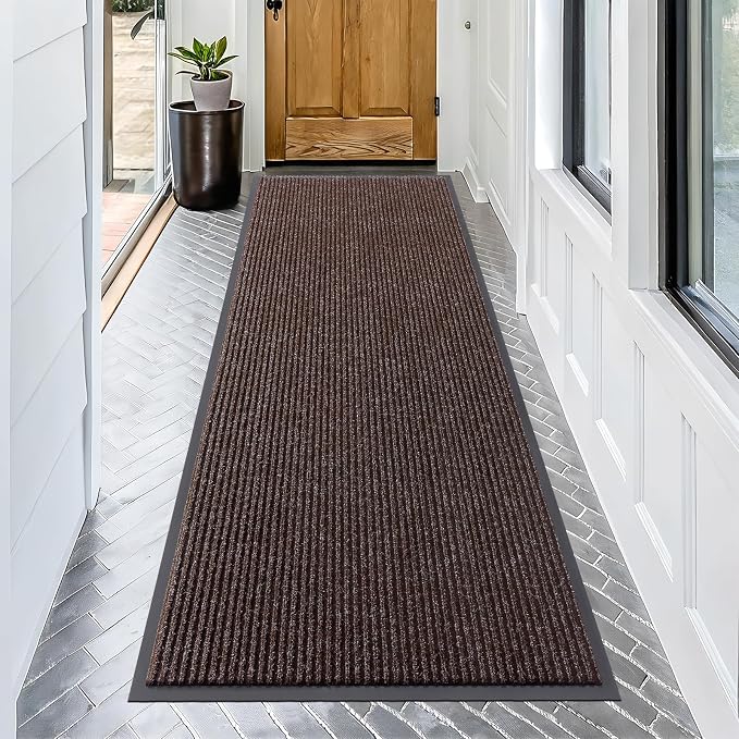 OLANLY Front Door Mat Indoor Outdoor Entrance, Waterproof Heavy Duty Doormat