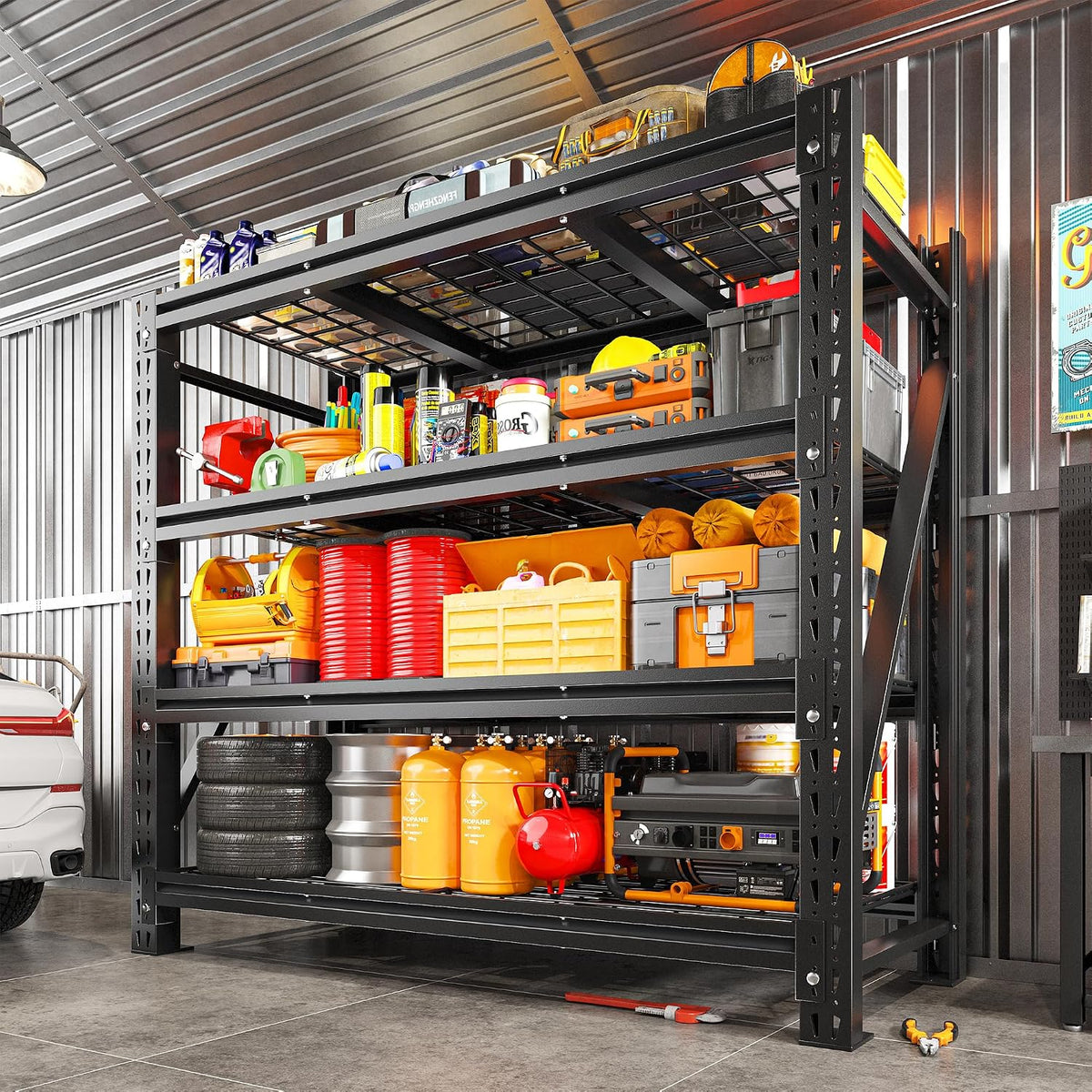 Romorgniz 3040LBS Garage Shelving for Warehouse, 51.6" W Storage Shelves