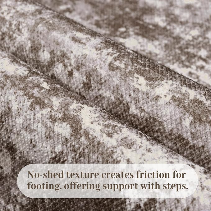 Rug Runners 2x8 Ultra Non-Slip Washable Kitchen Rug Abstract Tear and Stain