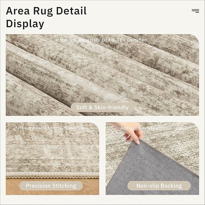 Soalmost Washable Runner Rug