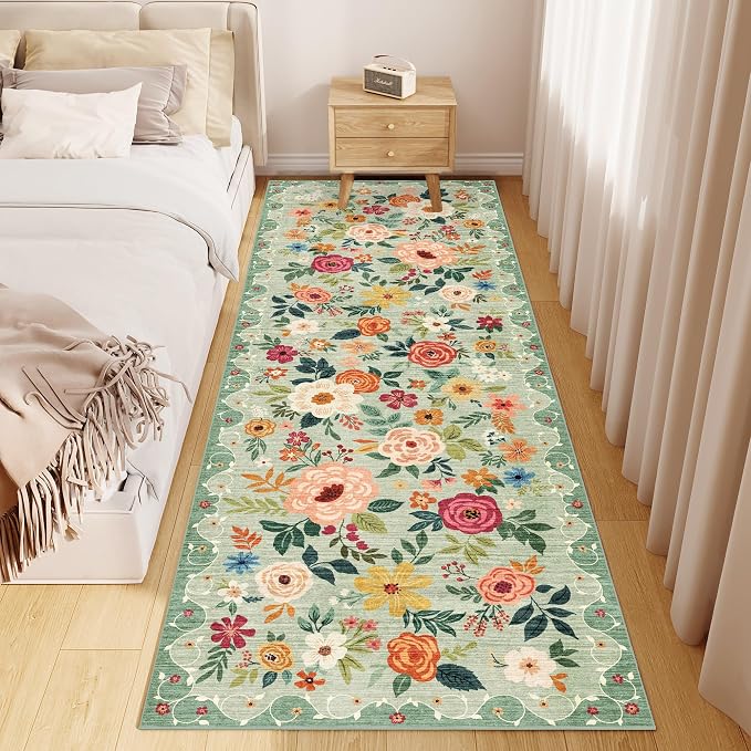 DUKINO 2x10 Kitchen Runner Rug for Hallway, Washable Runner Rug