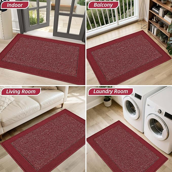 BEQHAUSE Indoor Door Mat 36" x 60", Dirt Trapper Door Mats Non-Slip Entryway